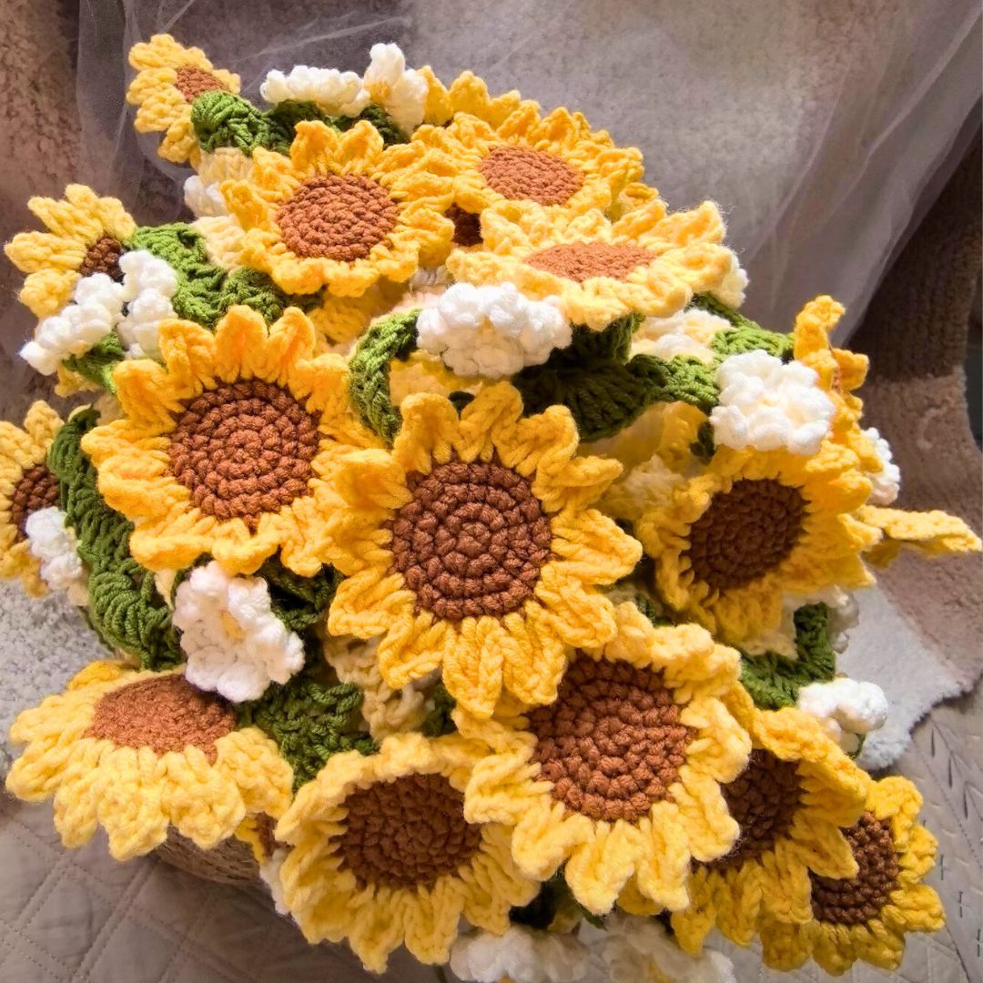 Слънчогледи — одеяло букет Flower Hug